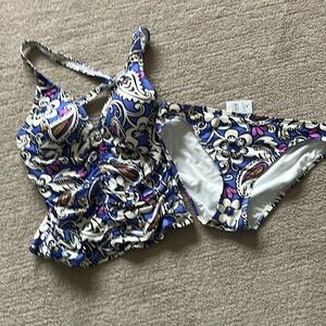 LOFT halter style tankini top & bottom
